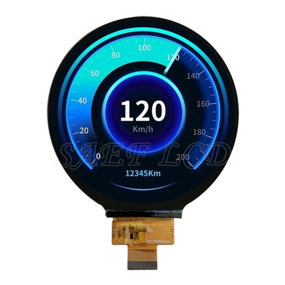 Display LCD TFT redondo de 4 pulgadas de alto brillo de 1000 nits (720x720 puntos) con interfaz MIPI de 4 carriles