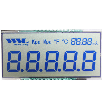 Panel LCD TN personalizado, LCD del medidor con voltaje, corriente, temperatura, caracteres/segmentos de potencia
