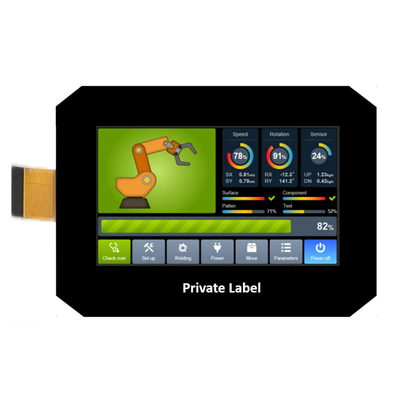 PCAP TFT Display 4,3 pulgadas China TFT Graphic LCD Display 480 * 272 IPS RGB 40 pin con pantalla táctil capacitiva