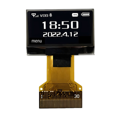 0Modulo de pantalla OLED monocromático de.96 pulgadas 128x64 Conexión Dot ZIF
