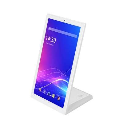 14 pulgadas de pantalla táctil en forma de L RK3566 Tablet PC con Android 11, WiFi, POE, y LED Light Bar