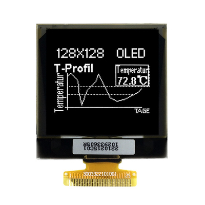1.5 pulgadas gráfico 128x128 OLED pantalla, 1.5 pulgadas OLED módulo monocromo blanco color bule