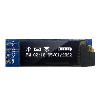 Módulo de pantalla OLED de 0,91 pulgadas (128x32, Blanco/Azul, I²C, SSD1306) – PMOLED ultracompacto para diseños integrados y portátiles