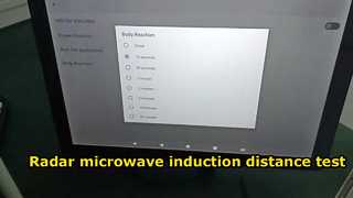 prueba de distancia de inducción de microondas por radar